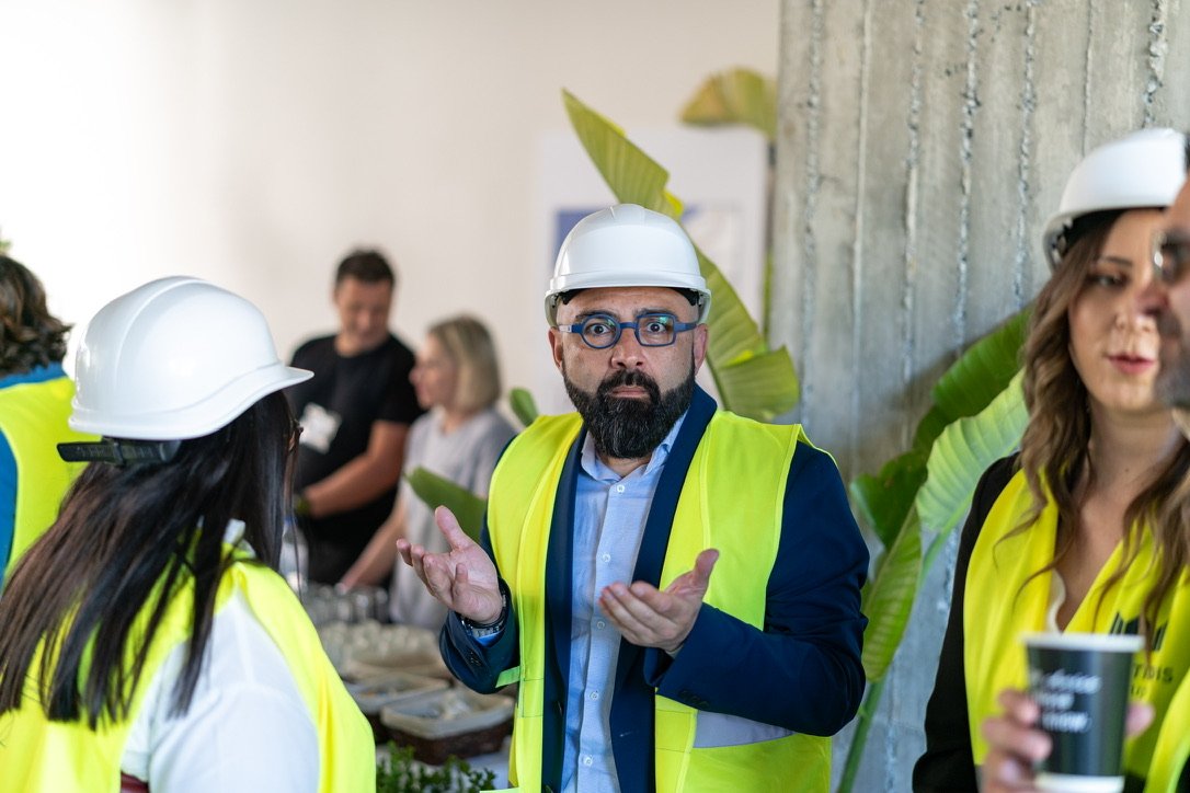 Konstantinos Ch. Eleftheriadis on a Kourtidis Group construction site